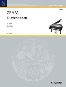 Schott 20645 Zehm 6 Inventionen für Klavier
