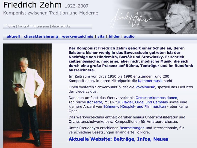 Über Friedrich Zehm